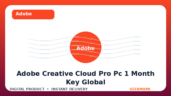 Adobe Creative Cloud Pro PC 1 Month — Key — GLOBAL product image