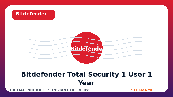 Bitdefender Total Security 1 User 1 Year product image