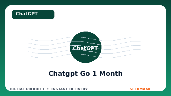 ChatGPT Direct Top Up Go 1 User 1 Month product image