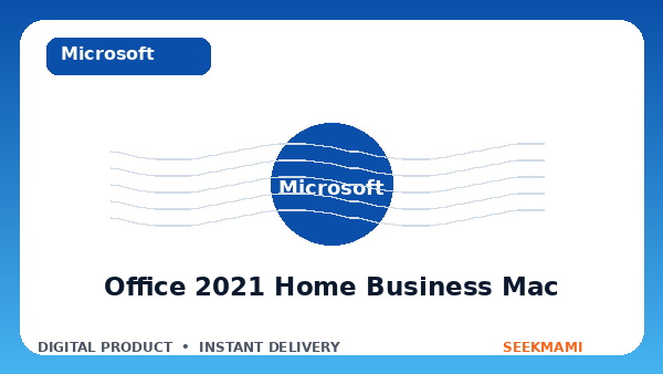 Office 2021 Home and Business for Mac License Key product image