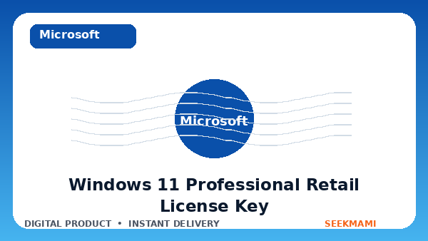 Windows 11 Professional Retail License Key product image